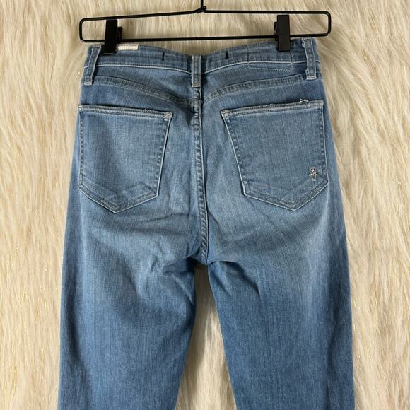 Lovers + Friends Davey In Mira Loma Distressed Hi-Rise Skinny Jeans Stretch 26 - Picture 5 of 11